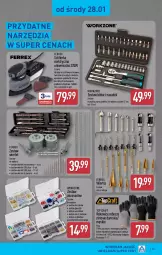 Gazetka promocyjna Aldi - Pełna oferta - Gazetka - ważna od 31.01 do 31.01.2026 - strona 25 - produkty: Top, Pojemnik, Rękawice, Haczyk, Zestaw wierteł, Szlifierka, Rękawice robocze, Podkład