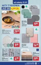 Gazetka promocyjna Aldi - Pełna oferta - Gazetka - ważna od 31.01 do 31.01.2026 - strona 35 - produkty: Por, Koc, Ręcznik kuchenny, Wełna, Ręcznik, Piekarnik, Patelnia, Obrus, Podkład
