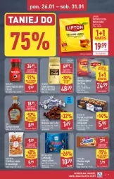 Gazetka promocyjna Aldi - Pełna oferta - Gazetka - ważna od 31.01 do 31.01.2026 - strona 9 - produkty: Goplana, Piernik, Earl Grey, Ciastka, Nescafé, Kawa rozpuszczalna, Rum, Por, Gra, Kawa ziarnista, Jeżyki, Kawa, Herbata czarna, LANA, Lipton, Sport, Syrop, Mocca Fix Gold, Woseba, Ritter Sport, Herbata