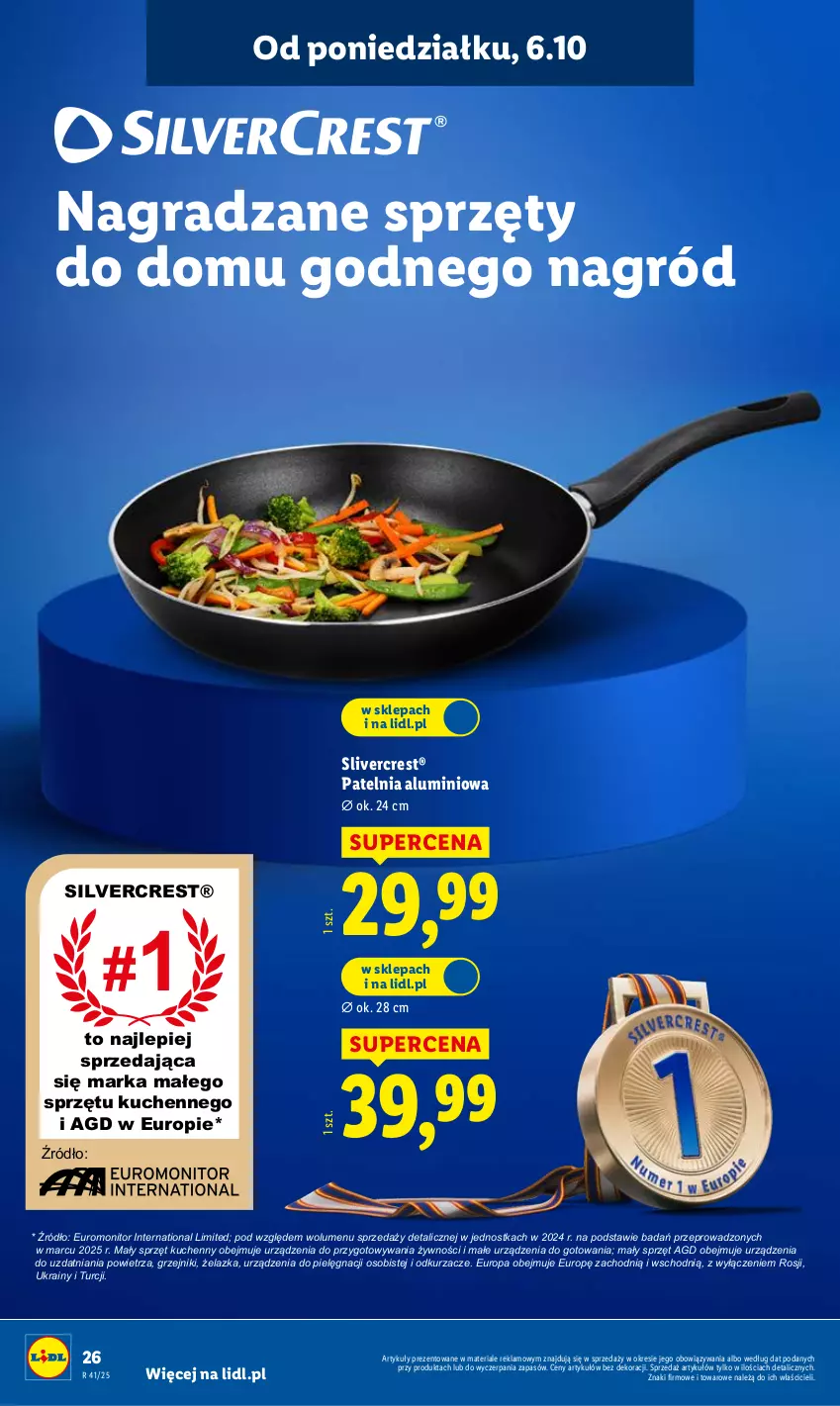 Gazetka promocyjna Lidl - GAZETKA - ważna 06.10 do 11.10.2025 - strona 26 - produkty: Gra, Grzejnik, Monitor, Odkurzacz, Odkurzacze, Patelnia, Silvercrest