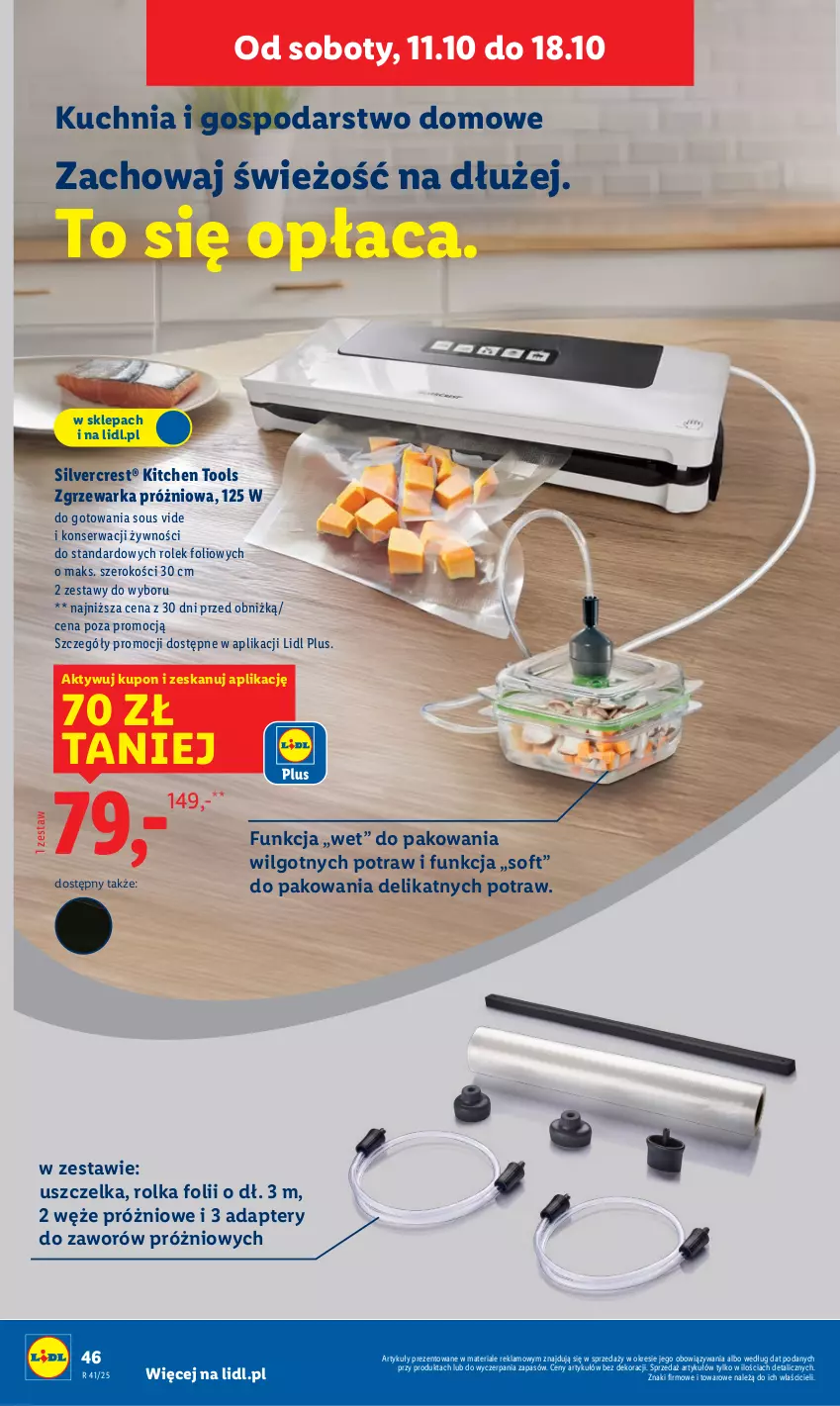 Gazetka promocyjna Lidl - GAZETKA - ważna 06.10 do 11.10.2025 - strona 50 - produkty: Kuchnia, LG, Ser, Silvercrest, Warka