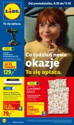 Gazetka promocyjna Lidl - GAZETKA - Gazetka - ważna od 11.10 do 11.10.2025 - strona 1 - produkty: Parkside, Silvercrest, Pościel, Akumulatorowa wiertarkowkrętark, Wiertarkowkrętarka, Warka, Tarka, Wkręt, Wkrętarka, Akumulator