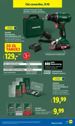 Gazetka promocyjna Lidl - GAZETKA - Gazetka - ważna od 11.10 do 11.10.2025 - strona 35 - produkty: Parkside, Zestaw wkrętaków, Top, Akumulatorowa wiertarkowkrętark, Walizka, Wiertarkowkrętarka, Warka, Tarka, Wkręt, Wkrętarka, Zestaw wierteł, Akumulator