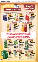 Gazetka promocyjna Netto - Gazetka spożywcza - Gazetka - ważna od 07.08 do 07.08.2021 - strona 10 - produkty: Piwa, Piwo, Gra, Napój energetyczny, Lemoniada, Somersby, Tiger, Oranżada, Schweppes, Hellena, Radler, Tymbark, Napój, Lech Premium, Hortex