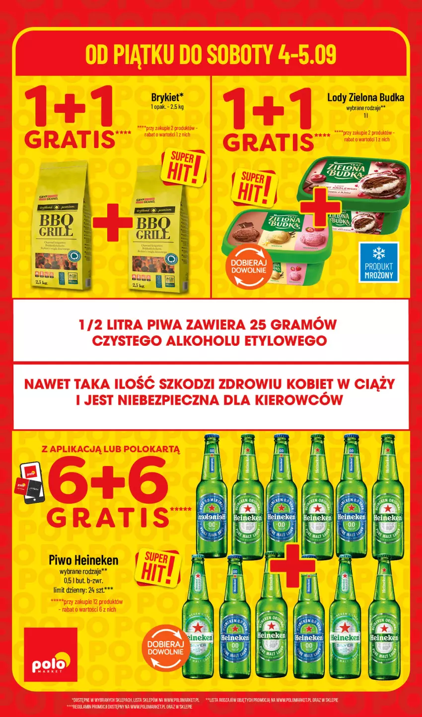 Gazetka promocyjna PoloMarket - Ulotka weekend - ważna 04.09 do 05.09.2026 - strona 4 - produkty: Gra, Heineken, Lody, Piec, Piwa, Piwo, Zielona Budka