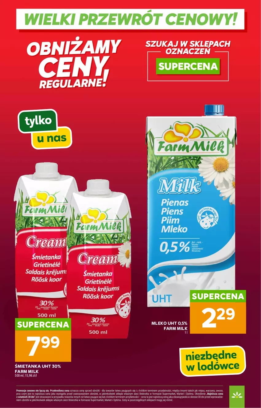 Gazetka promocyjna Stokrotka - Wielki przewrót cenowy! - ważna 14.05 do 30.09.2026 - strona 8 - produkty: Fa, Farm Milk, Mleko