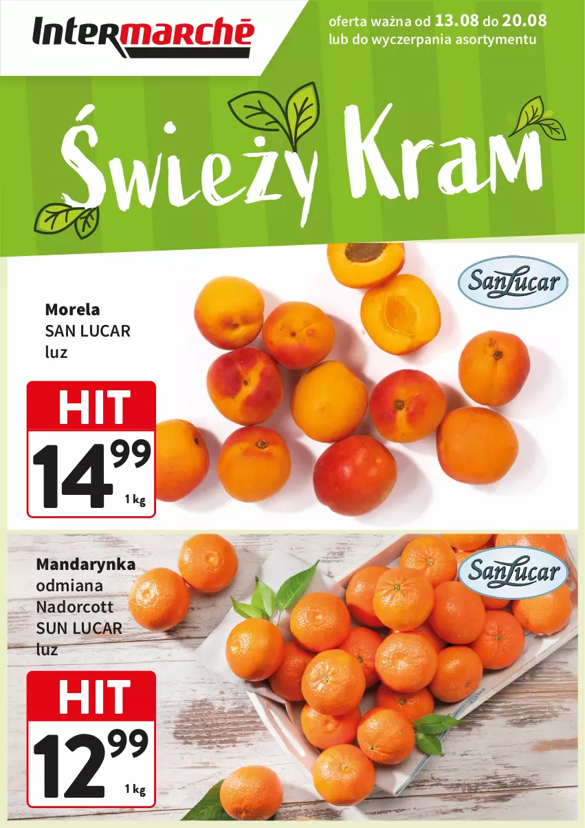 Gazetka promocyjna Intermarche - Świeży Hit tydz 33 - ważna 13.08 do 20.08.2025 - strona 1 - produkty: Morela