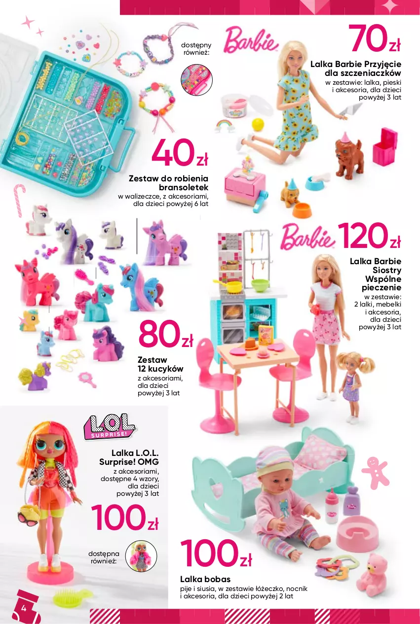 Gazetka promocyjna Pepco - Katalog prezentowy - ważna 02.11 do 24.12.2022 - strona 4 - produkty: Barbie, Dzieci, L.O.L., Lalka, Nocnik, Piec