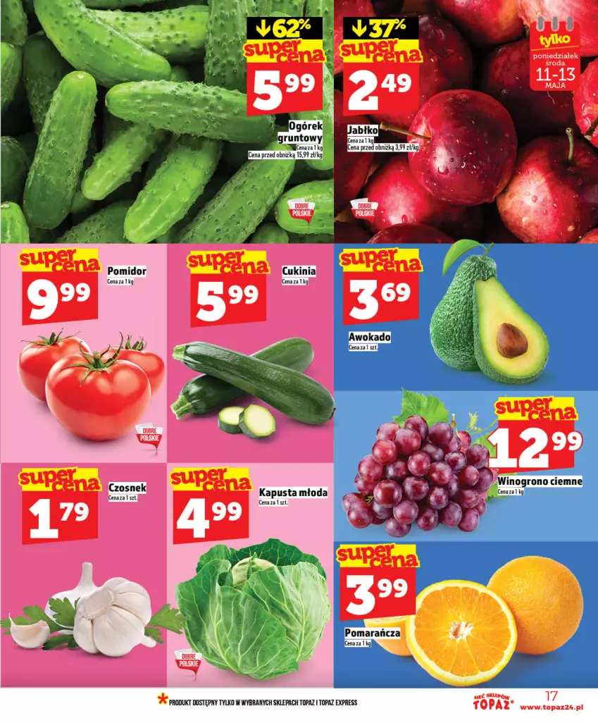Gazetka promocyjna Topaz - Gazetka - ważna 07.05 do 13.05.2026 - strona 17 - produkty: Czosnek, Top, Wino