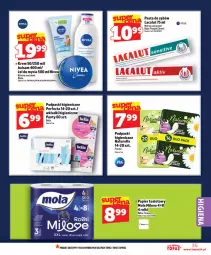 Gazetka promocyjna Topaz - Gazetka - Gazetka - ważna od 13.05 do 13.05.2026 - strona 35 - produkty: Naturell, Top, Papier, Pasta do zębów, Perfecta, Papier toaletowy, Lacalut, Rolki, Mola, Podpaski, Wkładki, Nivea, Naturella
