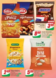 Gazetka promocyjna Dino - Gazetka - ważna od 03.09 do 03.09.2024 - strona 38 - produkty: Orzeszki, Snickers, Popcorn, Pestki dyni, Felix, Orzeszki ziemne, Bakalland