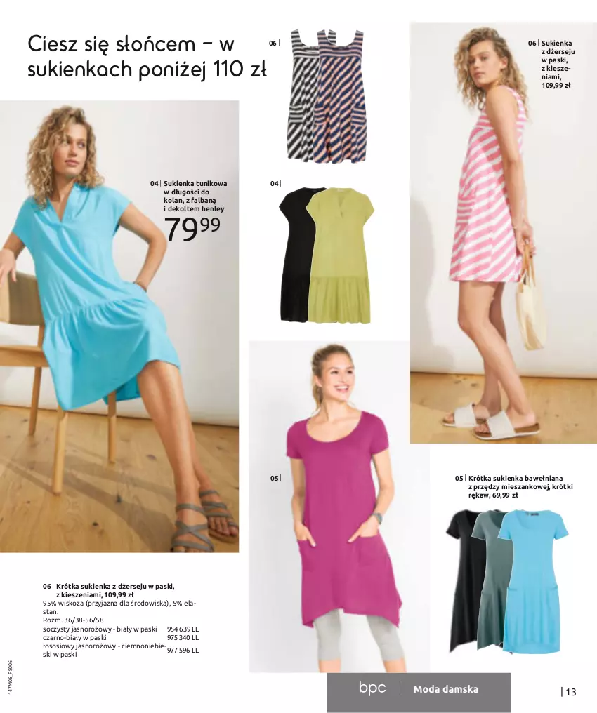 Gazetka promocyjna Bonprix - SUMMER ESSENTIALS - ważna 13.06 do 13.12.2023 - strona 15 - produkty: Fa, Sos, Sukienka