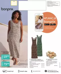 Gazetka promocyjna Bonprix - SUMMER ESSENTIALS - Gazetka - ważna od 13.12 do 13.12.2023 - strona 76 - produkty: Klapki, Cappuccino, Sukienka