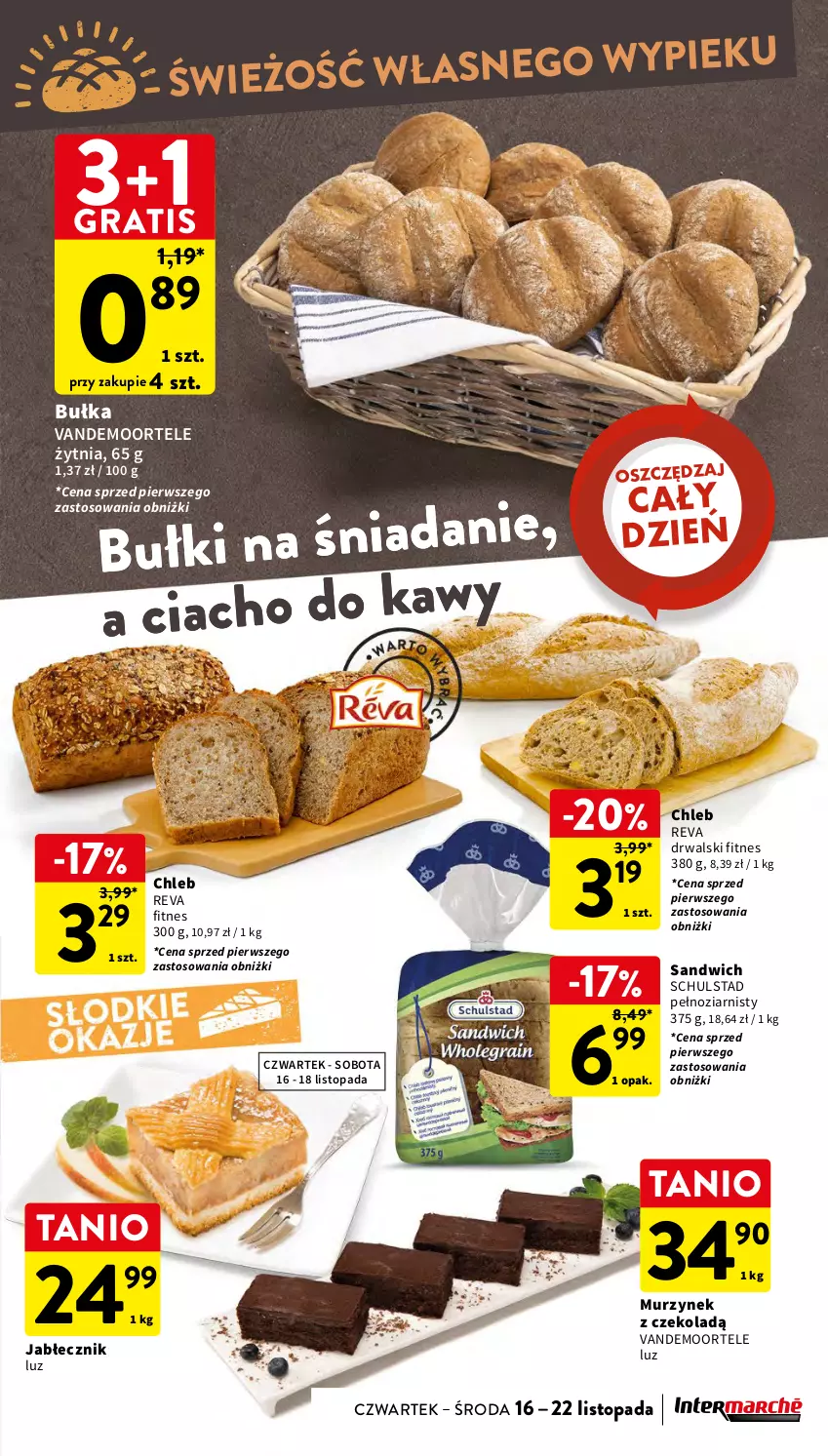 Gazetka promocyjna Intermarche - Gazetka Intermarche - ważna 16.11 do 22.11.2023 - strona 25 - produkty: Bułka, Chleb, Gra, Murzynek, Top