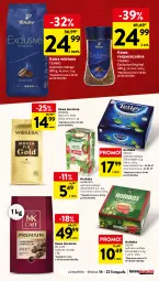 Gazetka promocyjna Intermarche - Gazetka Intermarche - Gazetka - ważna od 22.11 do 22.11.2023 - strona 33 - produkty: Tchibo, Earl Grey, Kawa rozpuszczalna, Top, Gin, Kawa ziarnista, Kawa mielona, Kawa, Lack, Tetley, Mocca Fix Gold, Woseba, Herbata, Herbapol