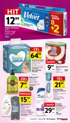 Gazetka promocyjna Intermarche - Gazetka Intermarche - Gazetka - ważna od 22.11 do 22.11.2023 - strona 41 - produkty: Mydło w płynie, Top, Corega, Pampers, Papier, Papier toaletowy, Velvet, Dove, Ręcznik, Rolki, Szampon, Dzieci, Foxy, Mydło, Dozownik