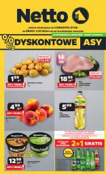 Gazetka promocyjna Netto - Od Czwartku - Gazetka - ważna od 03.07 do 03.07.2024 - strona 1 - produkty: Piwa, Gin, Gra, Heineken, Filet z piersi indyka, Lody, Carlsberg, Olej rzepakowy, Olej
