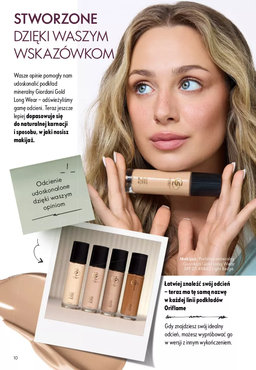 Gazetka promocyjna Oriflame - eKatalog 13 - ważna 09.09 do 29.09.2026 - strona 10 - produkty: Cień, Giordani Gold, Makijaż, Oriflame, Podkład, Tera