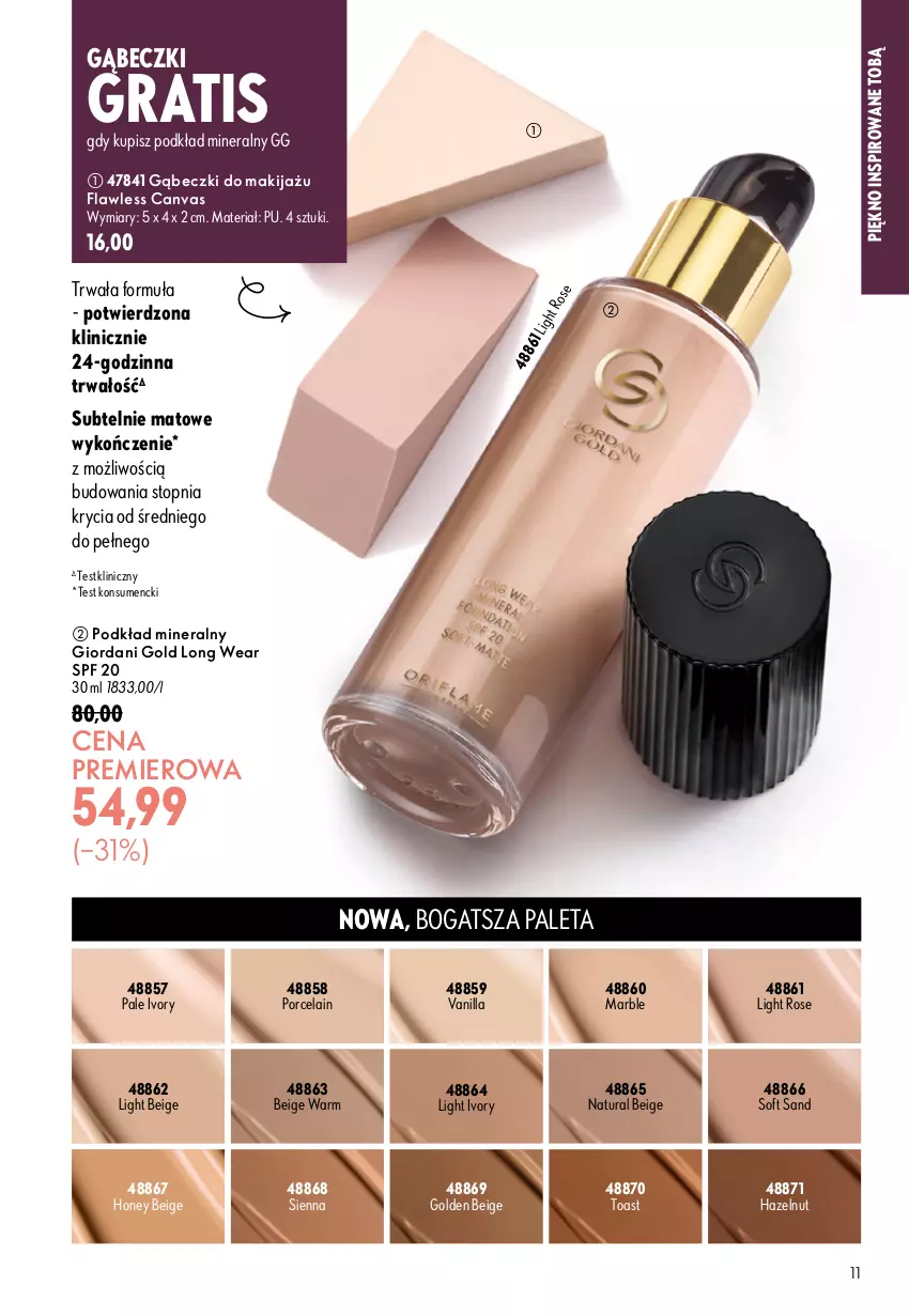 Gazetka promocyjna Oriflame - eKatalog 13 - ważna 09.09 do 29.09.2026 - strona 11 - produkty: Giordani Gold, Gra, Makijaż, Paleta, Podkład, Por, Top