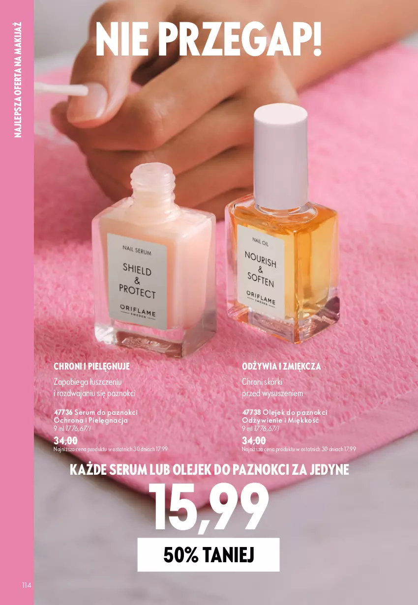 Gazetka promocyjna Oriflame - eKatalog 13 - ważna 09.09 do 29.09.2026 - strona 114 - produkty: Makijaż, Olej, Rum, Ser, Serum