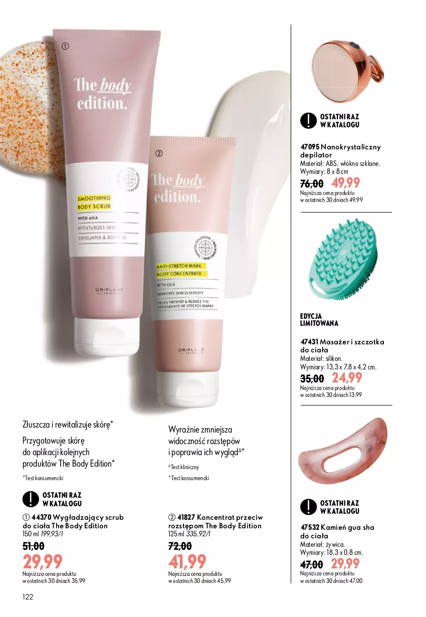 Gazetka promocyjna Oriflame - eKatalog 13 - ważna 09.09 do 29.09.2026 - strona 122 - produkty: Body, Depilator, Masażer, Olej, Szczotka
