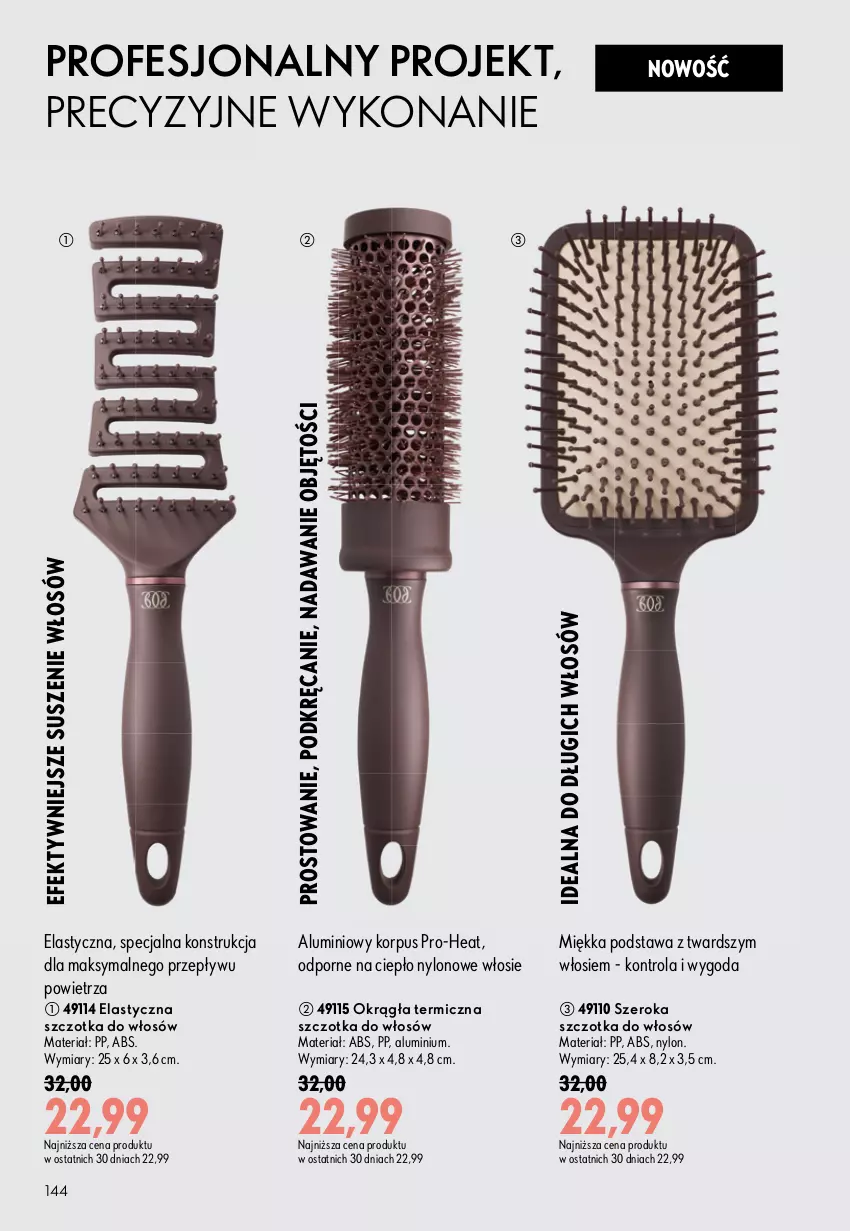 Gazetka promocyjna Oriflame - eKatalog 13 - ważna 09.09 do 29.09.2026 - strona 144 - produkty: Por, Szczotka, Szczotka do włosów