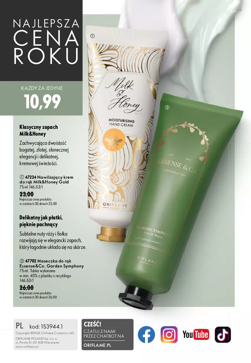 Gazetka promocyjna Oriflame - eKatalog 13 - ważna 09.09 do 29.09.2026 - strona 148 - produkty: Krem do rąk, Nuty, Oriflame