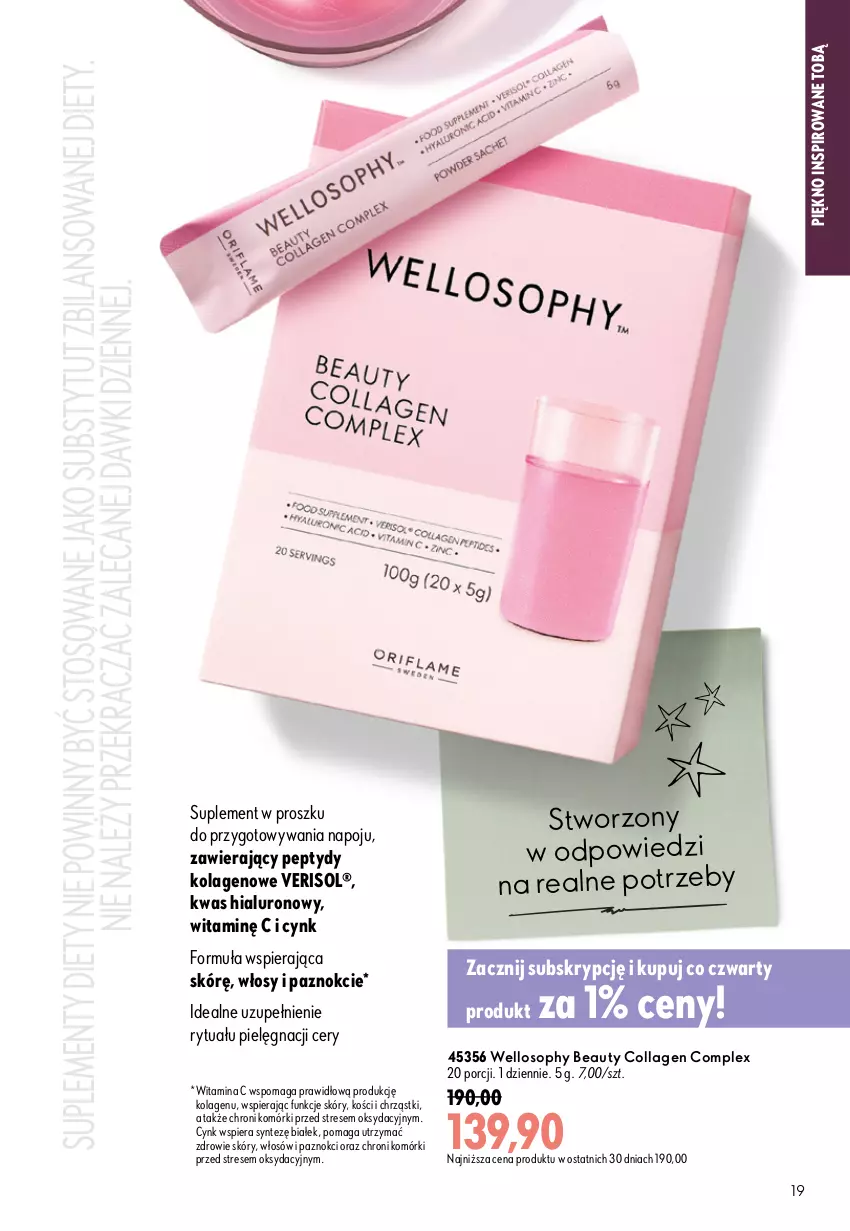 Gazetka promocyjna Oriflame - eKatalog 13 - ważna 09.09 do 29.09.2026 - strona 19 - produkty: Cynk, Kolagen, Por, Zdrowie
