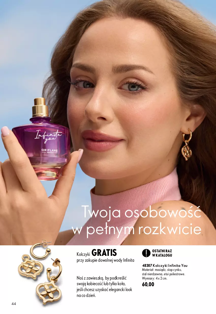 Gazetka promocyjna Oriflame - eKatalog 13 - ważna 09.09 do 29.09.2026 - strona 44 - produkty: Cynk, Gra, Kolczyki, Top