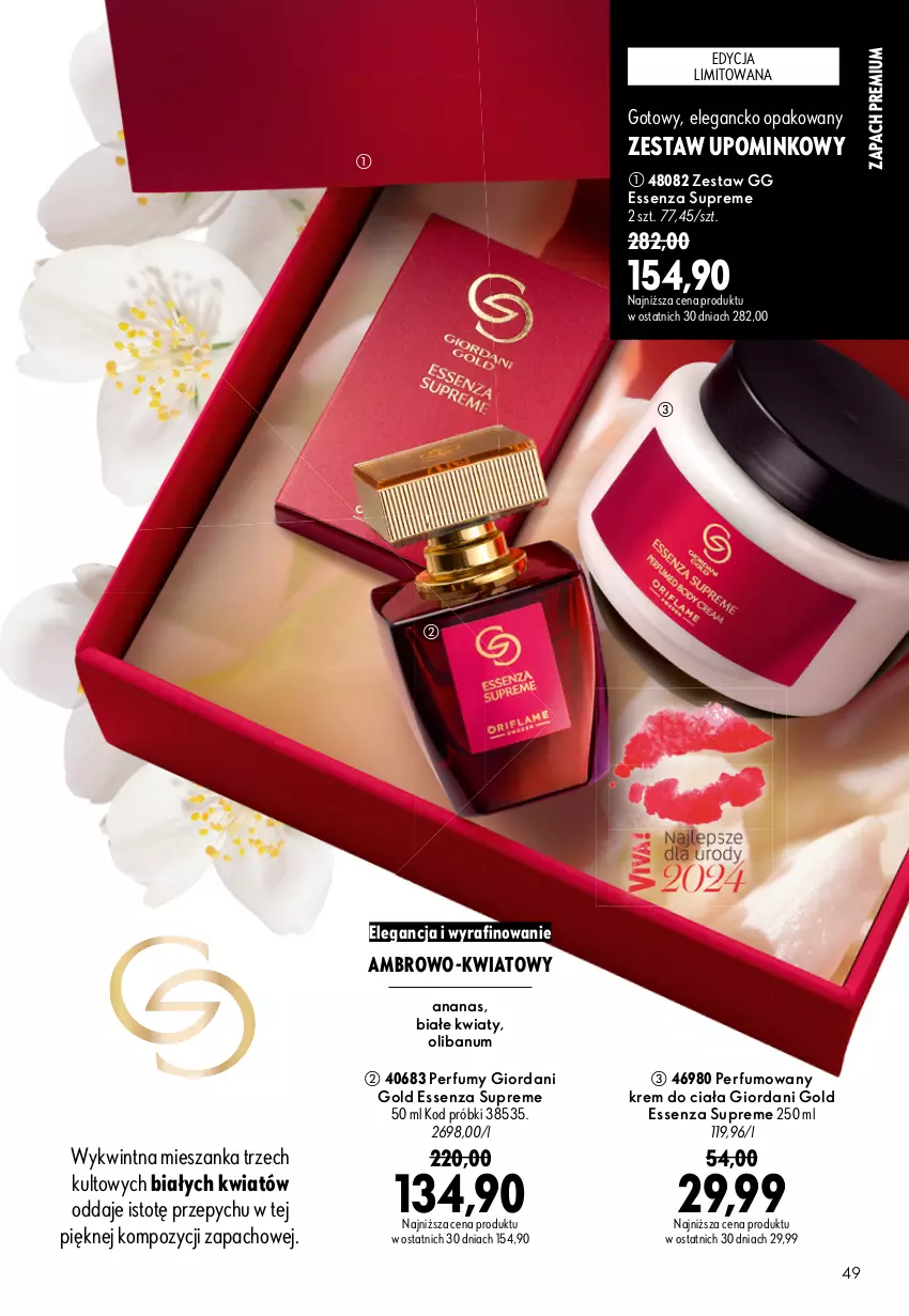 Gazetka promocyjna Oriflame - eKatalog 13 - ważna 09.09 do 29.09.2026 - strona 49 - produkty: Ananas, Giordani Gold, Krem do ciała, Perfum