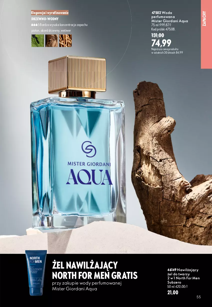 Gazetka promocyjna Oriflame - eKatalog 13 - ważna 09.09 do 29.09.2026 - strona 55 - produkty: Gra, Mister Giordani, North for Men, Perfum, Sok, Woda, Woda perfumowana