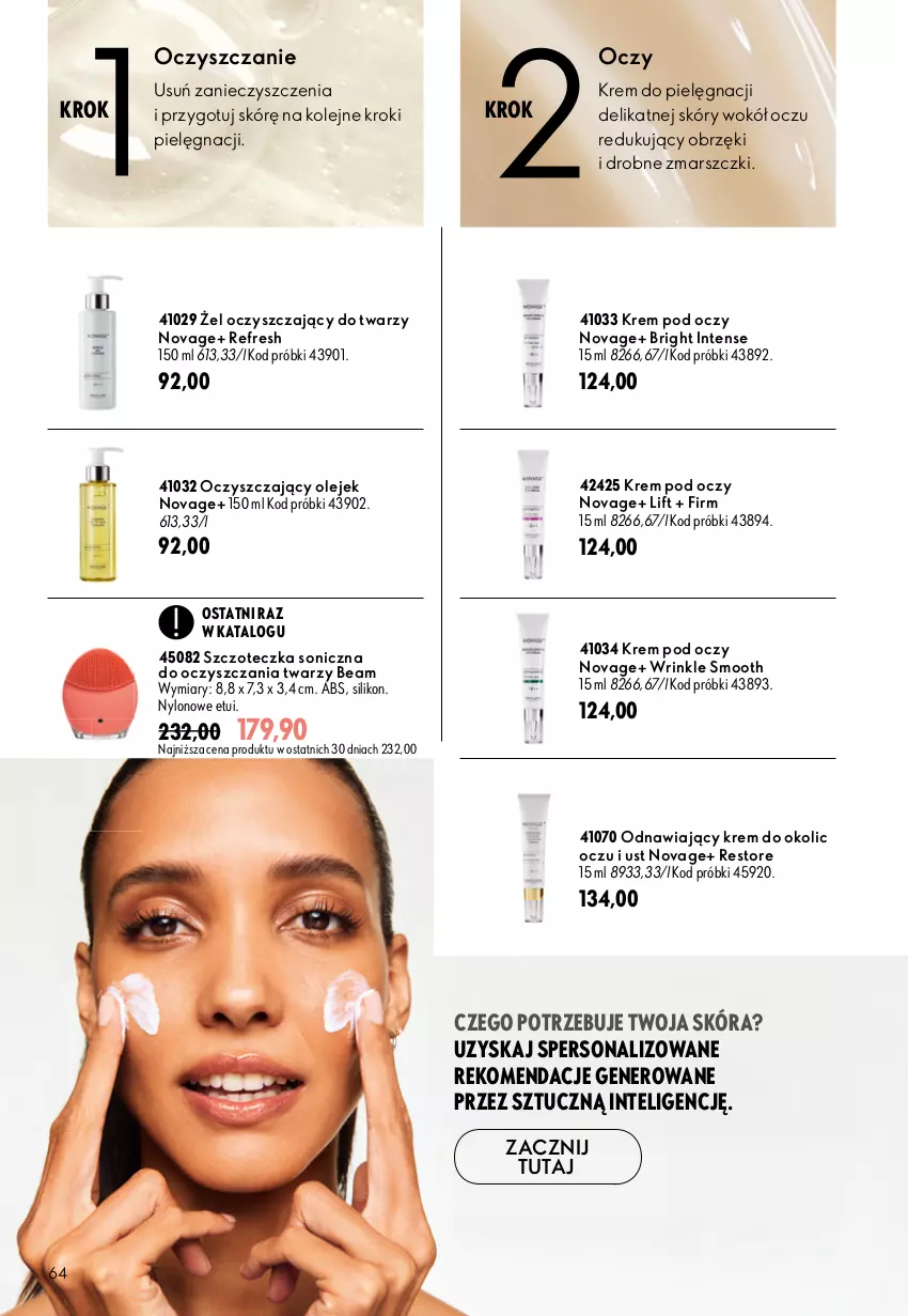 Gazetka promocyjna Oriflame - eKatalog 13 - ważna 09.09 do 29.09.2026 - strona 64 - produkty: Intel, Krem pod oczy, Mars, NovAge, Olej, Szczoteczka, Szczoteczka soniczna