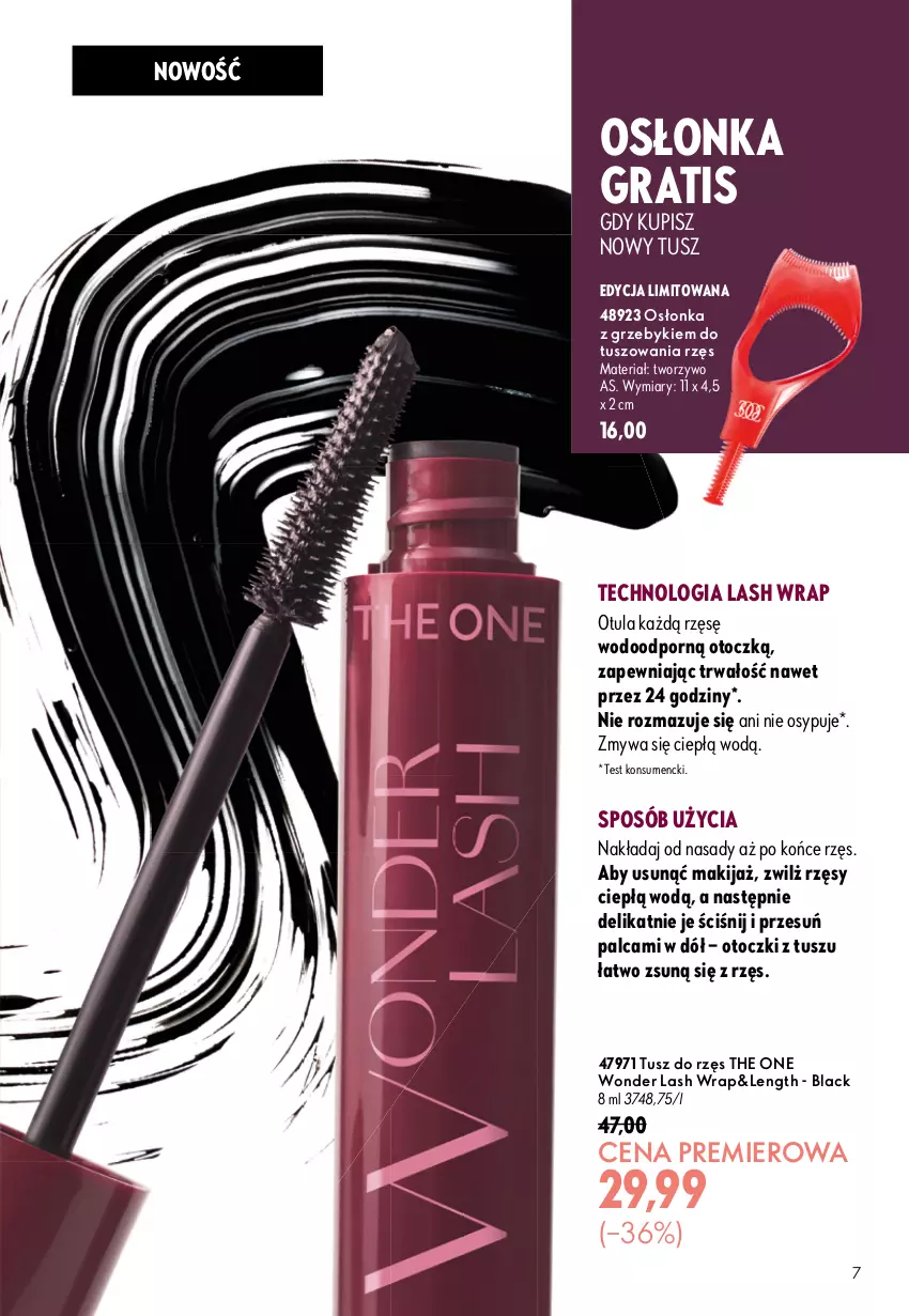 Gazetka promocyjna Oriflame - eKatalog 13 - ważna 09.09 do 29.09.2026 - strona 7 - produkty: Gra, Lack, Makijaż, Osłonka, Por, The ONE, Tusz