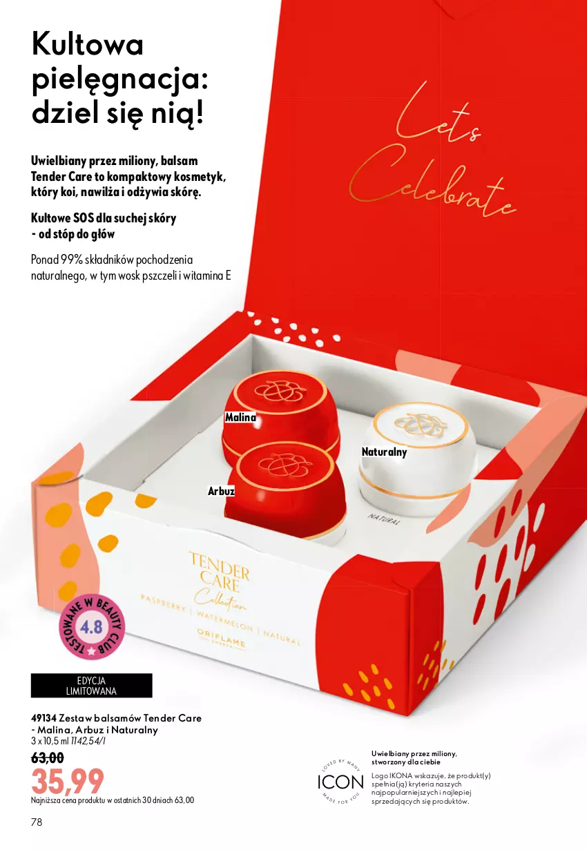 Gazetka promocyjna Oriflame - eKatalog 13 - ważna 09.09 do 29.09.2026 - strona 78 - produkty: Arbuz, Lion, Sos, Tender Care