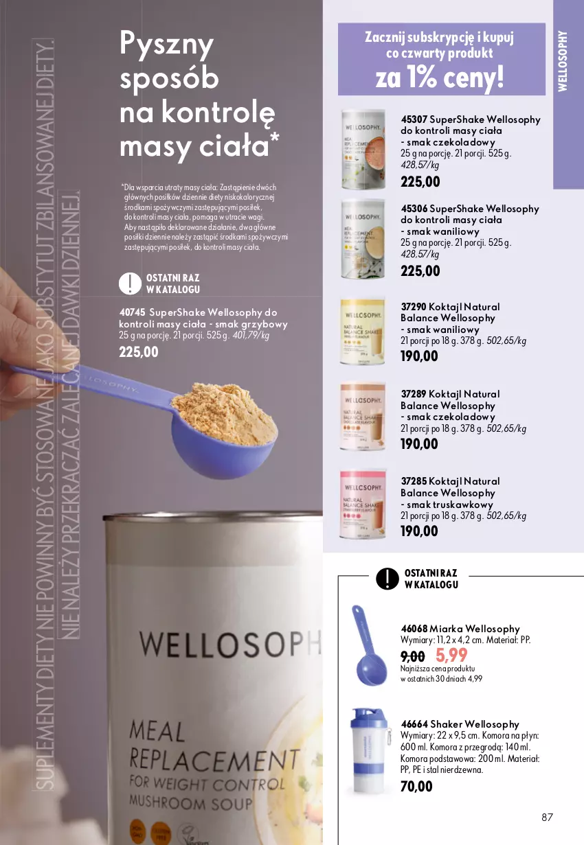 Gazetka promocyjna Oriflame - eKatalog 13 - ważna 09.09 do 29.09.2026 - strona 87 - produkty: Miarka, Por, Wagi
