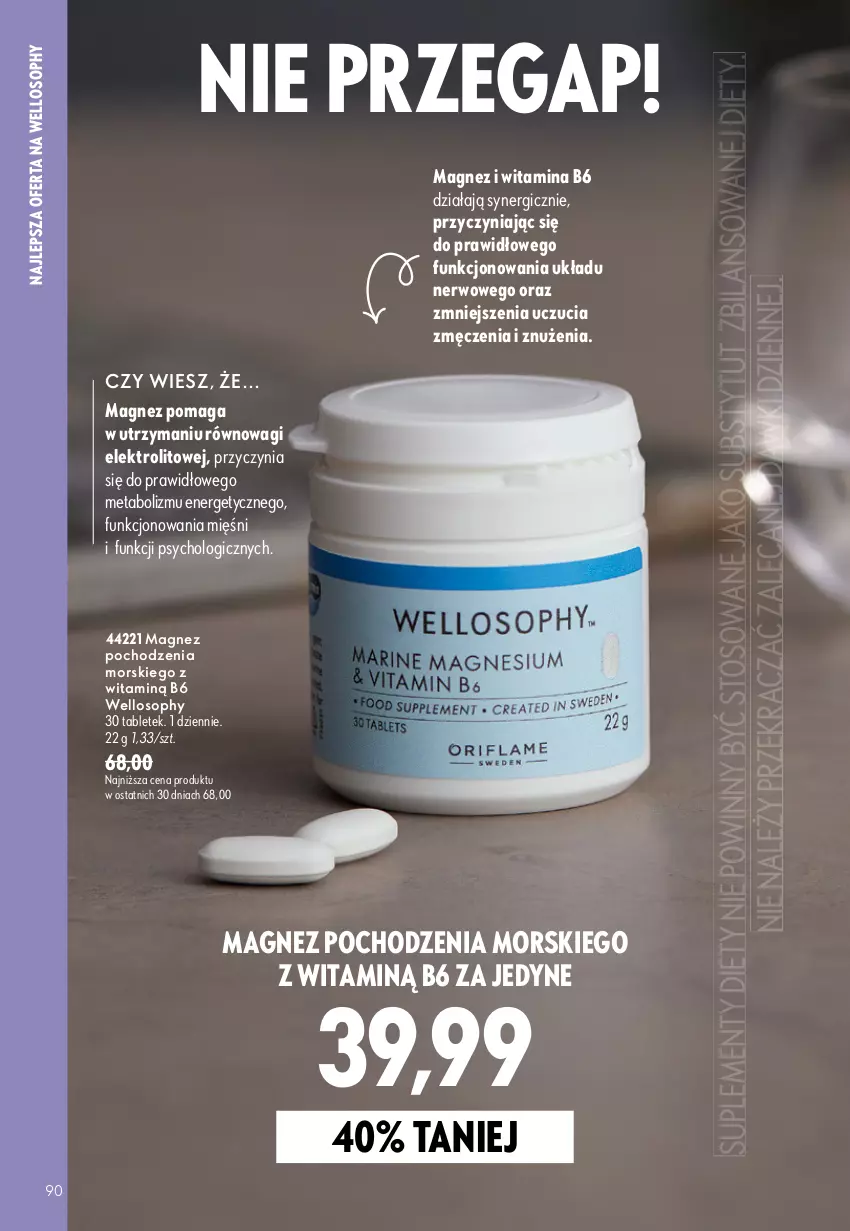 Gazetka promocyjna Oriflame - eKatalog 13 - ważna 09.09 do 29.09.2026 - strona 90 - produkty: Magnez, Tablet, Wagi