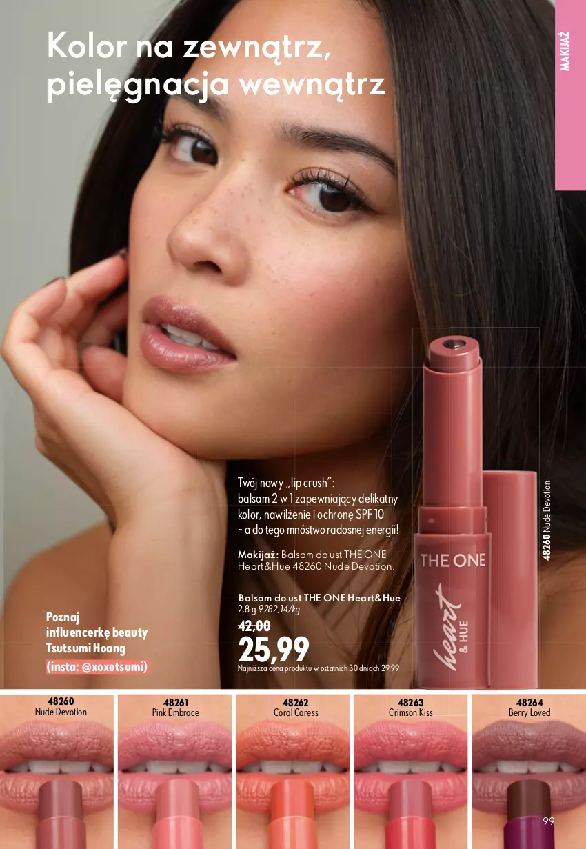 Gazetka promocyjna Oriflame - eKatalog 13 - ważna 09.09 do 29.09.2026 - strona 99 - produkty: Balsam do ust, Makijaż, The ONE