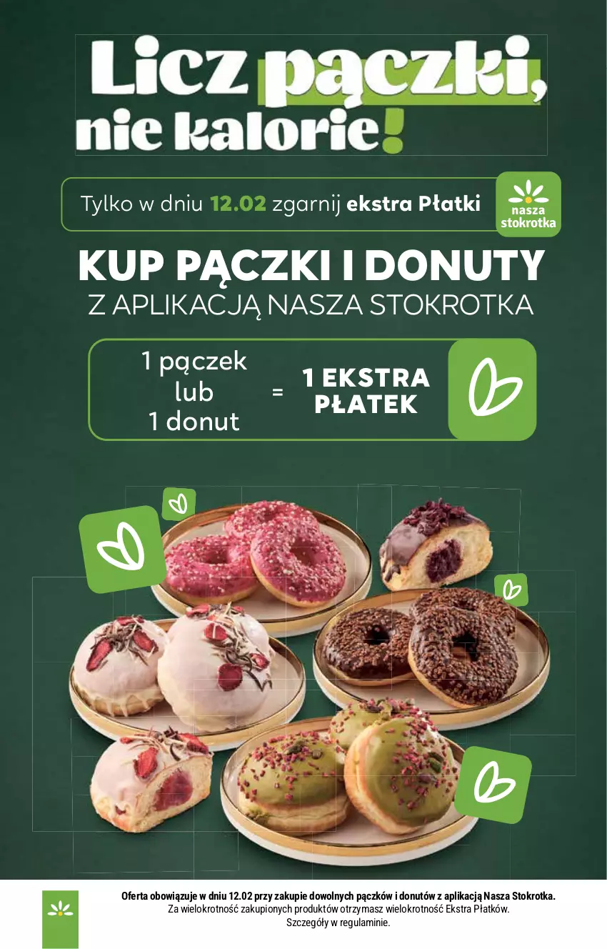 Gazetka promocyjna Stokrotka - Supermarket - ważna 12.02 do 18.02.2026 - strona 13 - produkty: Donut, Nuty, Pączek