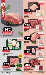 Gazetka promocyjna Netto - Od Poniedziałku - Gazetka - ważna od 15.03 do 15.03.2025 - strona 8 - produkty: Kurczak, Mięso wołowe, Mięso mielone, Por, Szynka wieprzowa, Mięso z uda kurczaka, Szynka, Mięso