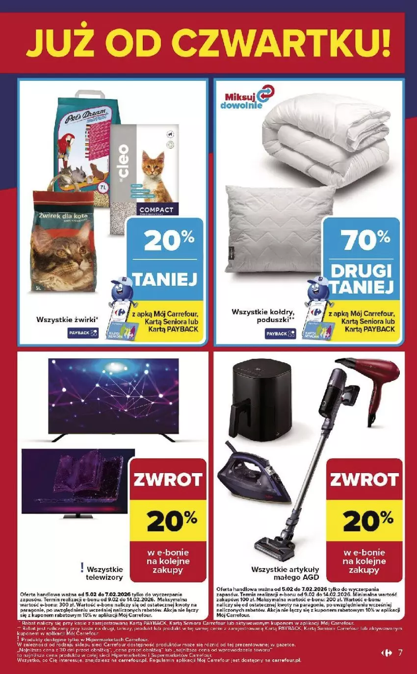 Gazetka promocyjna Carrefour - Gazetka Weekend okazji już od czwartku! - ważna 05.02 do 07.02.2026 - strona 7 - produkty: Fa, Telewizor, Telewizory