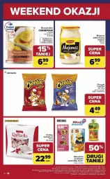 Gazetka promocyjna Carrefour - Gazetka Weekend okazji już od czwartku! - Gazetka - ważna od 07.02 do 07.02.2026 - strona 4 - produkty: Majonez, Cheetos, Praliny, Winiary, Raffaello, Chrupki, Brzoskwinie, Fa