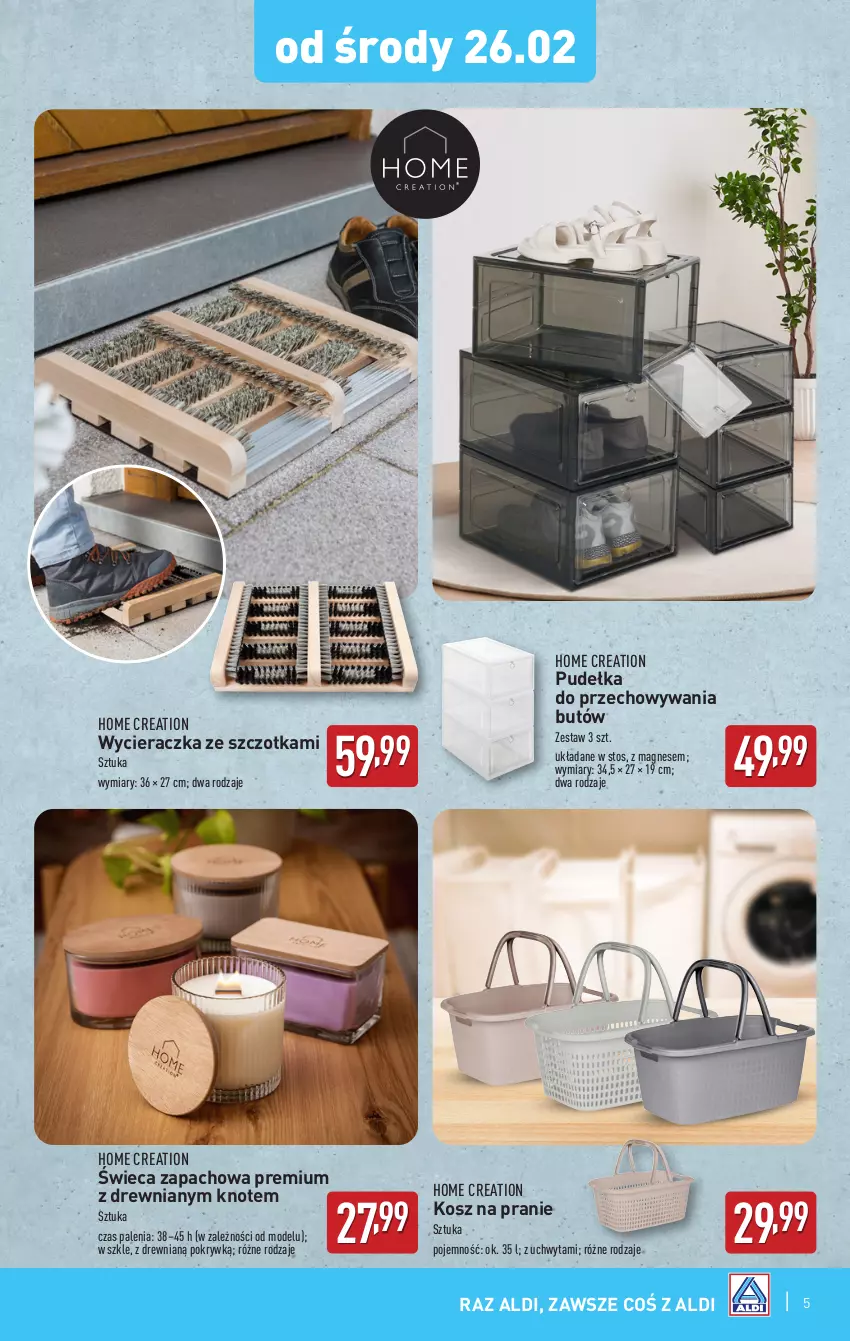 Gazetka promocyjna Aldi - Artykuły przemysłowe i tekstylia - ważna 26.02 do 01.03.2025 - strona 5 - produkty: Kosz, Szczotka, Wycieraczka