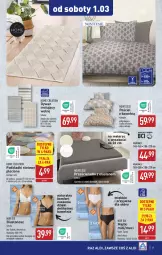 Gazetka promocyjna Aldi - Artykuły przemysłowe i tekstylia - Gazetka - ważna od 01.03 do 01.03.2025 - strona 11 - produkty: Sok, Pościel, Majtki, Biustonosz, Materac, Prześcieradło, Tera, Dywan, Podkład, HP