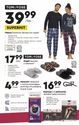 Gazetka promocyjna Biedronka - Okazje tygodnia - Gazetka - ważna od 17.03 do 17.03.2021 - strona 4 - produkty: Klapki, Top, Gra, Kosz, Rajstopy, Koszulka, Pończochy, Spodnie, Gatta, Moments, Piżama