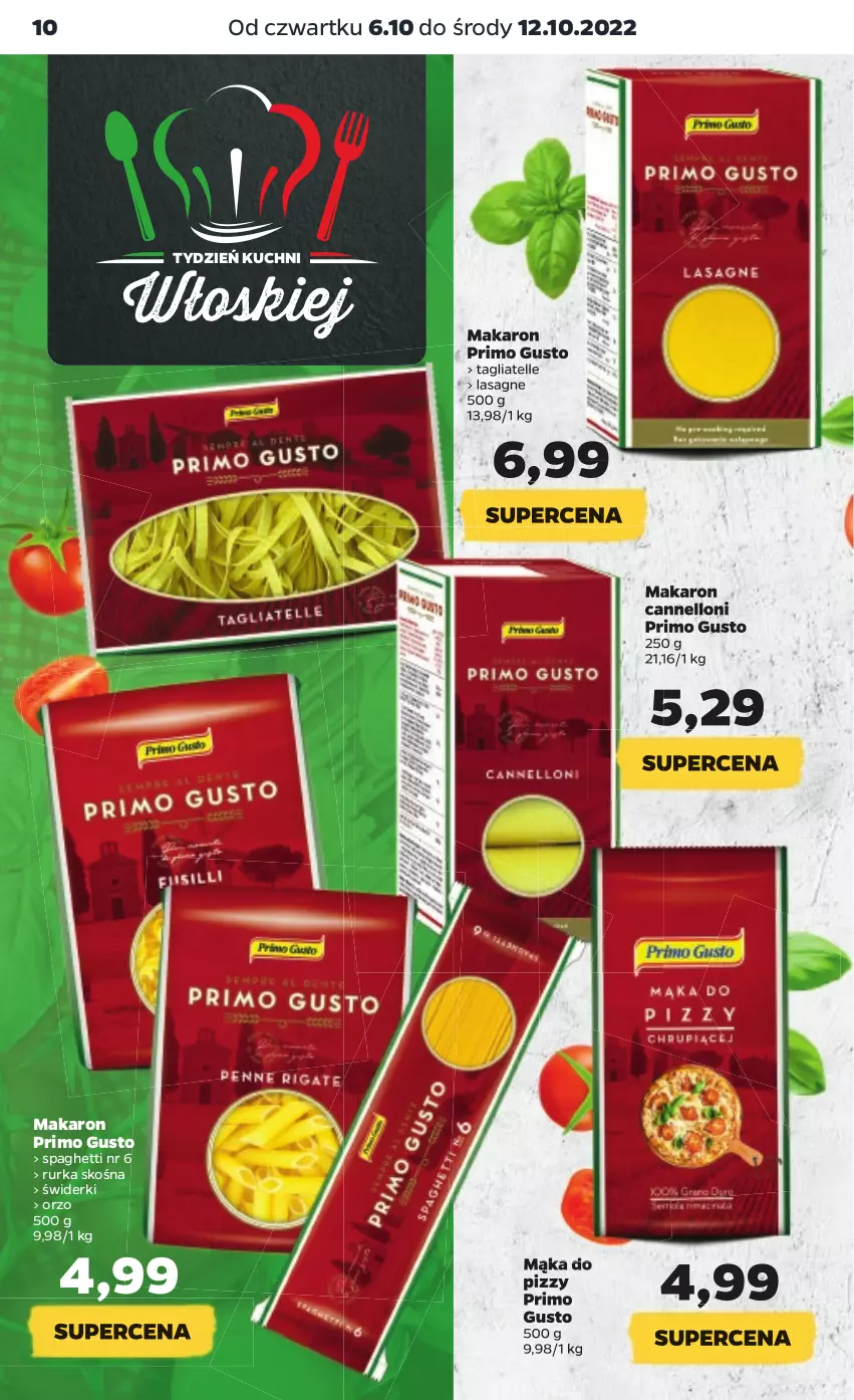 Gazetka promocyjna Netto - Artykuły spożywcze - ważna 06.10 do 12.10.2022 - strona 10 - produkty: Lasagne, Mąka, Mąka do pizzy, Makaron, Spaghetti, Tagliatelle