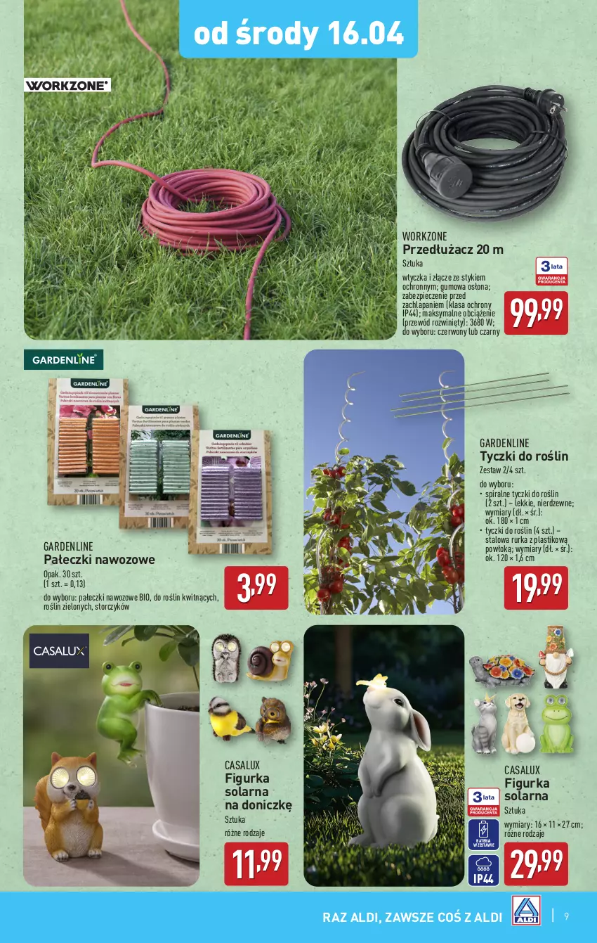 Gazetka promocyjna Aldi - Artykuły przemysłowe i tekstylia - ważna 14.04 do 16.04.2025 - strona 9 - produkty: Bateria, Piec, Przewód, Storczyk