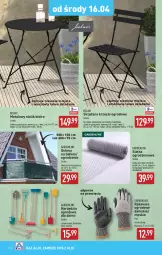 Gazetka promocyjna Aldi - Artykuły przemysłowe i tekstylia - Gazetka - ważna od 16.04 do 16.04.2025 - strona 10 - produkty: Krzesło ogrodowe, Por, Stolik, Siatka, Rękawice, Dzieci, Krzesło, Waga