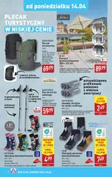 Gazetka promocyjna Aldi - Artykuły przemysłowe i tekstylia - Gazetka - ważna od 16.04 do 16.04.2025 - strona 6 - produkty: Sok, Por, Karp, Kije, Parasol, Plecak, Sport, Fa