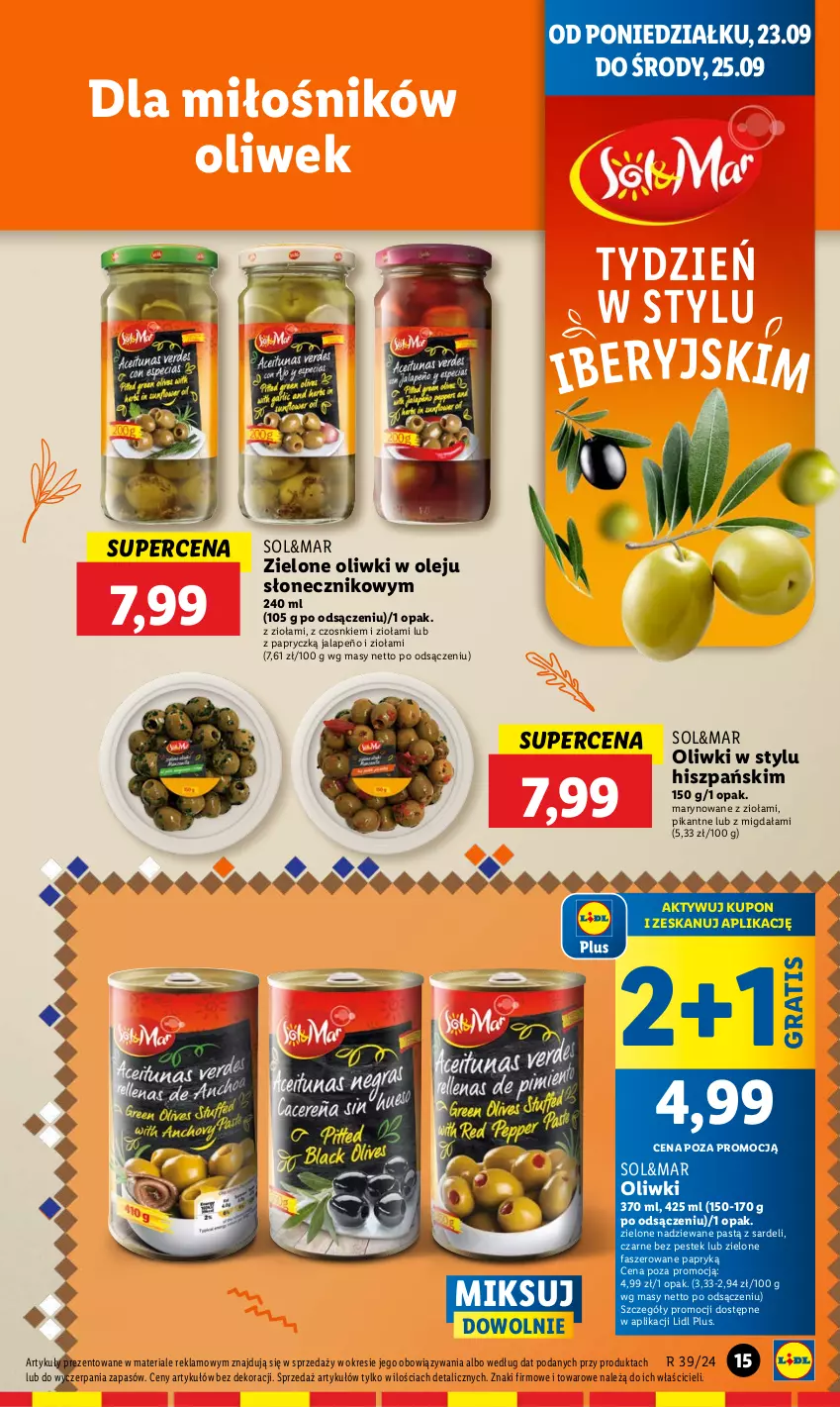 Gazetka promocyjna Lidl - GAZETKA - ważna 23.09 do 25.09.2024 - strona 19 - produkty: Fa, Gra, Olej, Oliwki, Stek