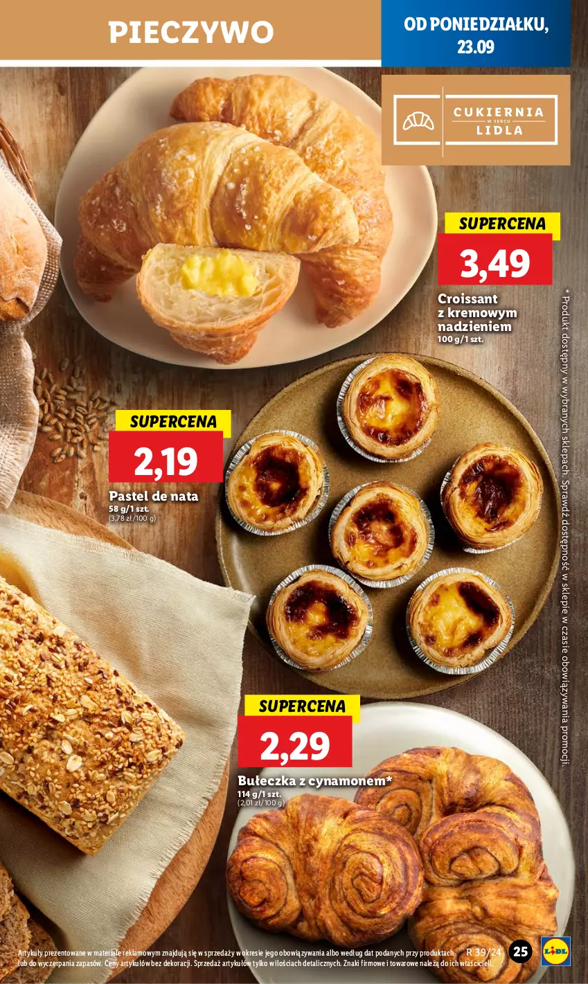 Gazetka promocyjna Lidl - GAZETKA - ważna 23.09 do 25.09.2024 - strona 29 - produkty: Croissant, Piec, Pieczywo